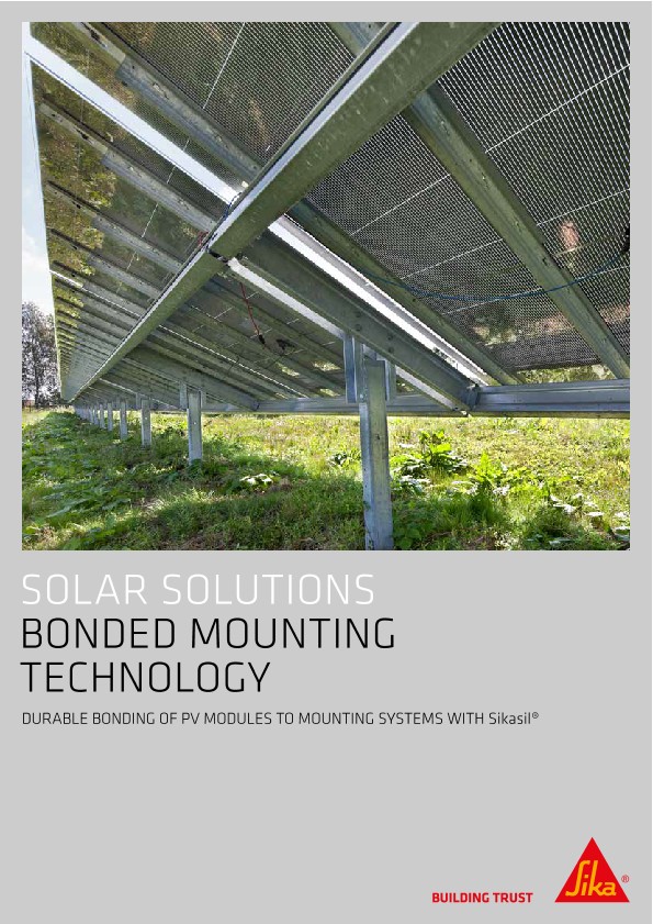 Rozwiązania solarne – klejowa technologia montażu Broszury (EN)