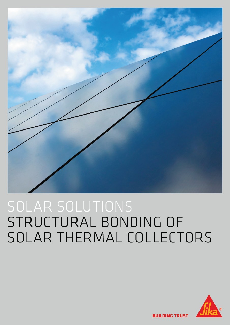 Rozwiązania solarne – Klejenie strukturalne kolektorów słonecznych Broszury (EN)