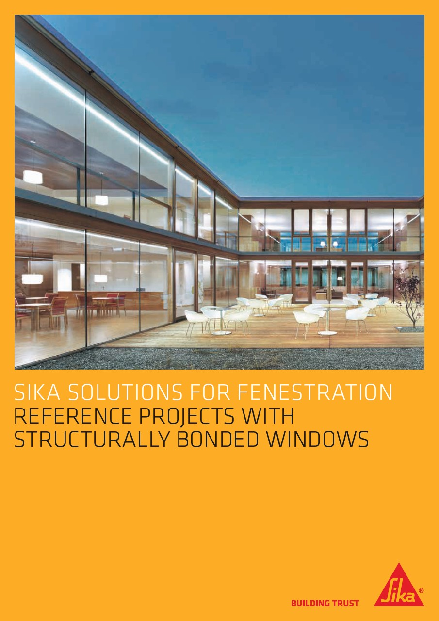 Rozwiązania okienne Sika – projekty referencyjne z oknami strukturalnie klejonymi Broszury (EN)
