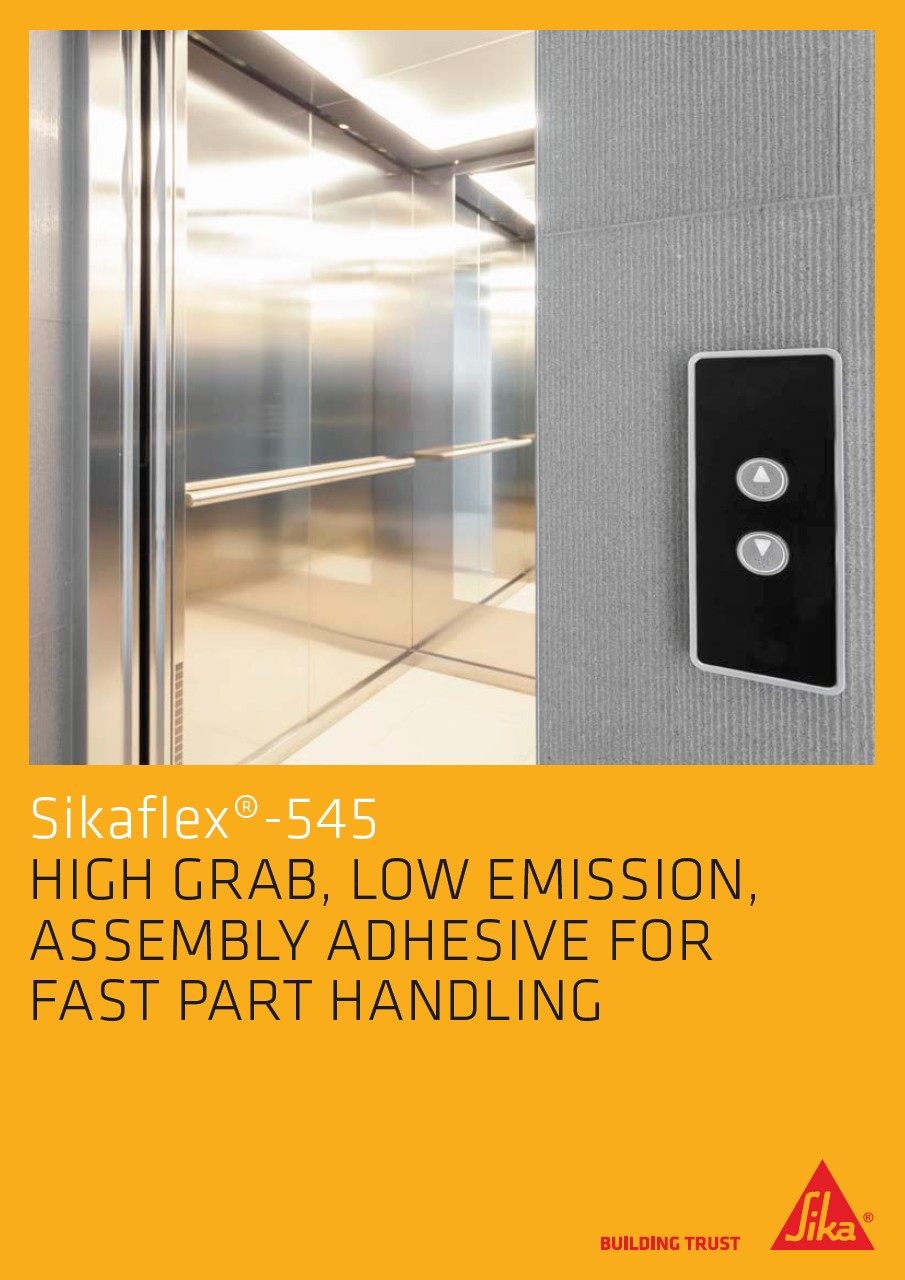 Sikaflex®-545 - High Grab, Low Emission Adhesive for Fast Handling 
