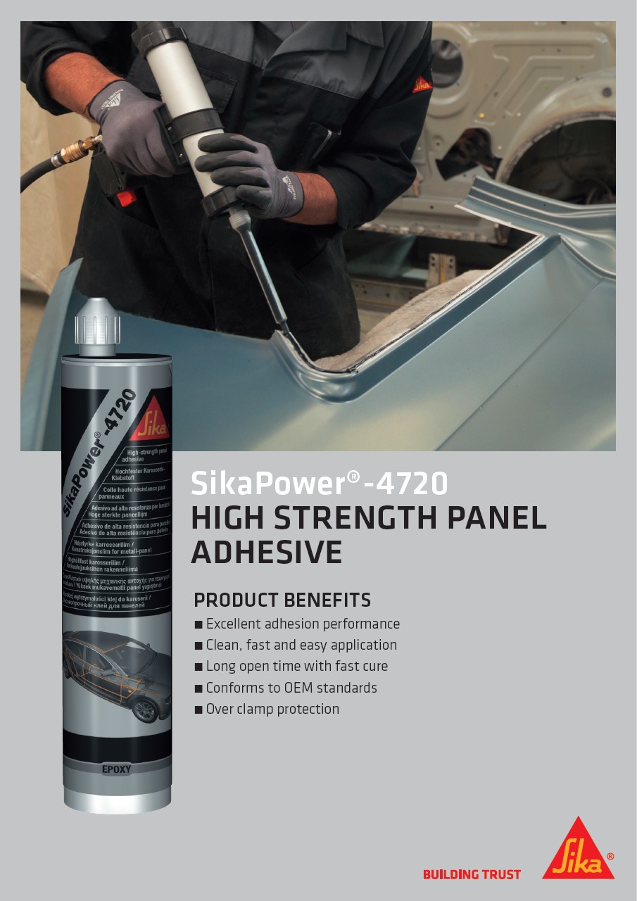 SikaPower®-4720 – Klej do paneli o wysokiej wytrzymałości Ulotka (EN)