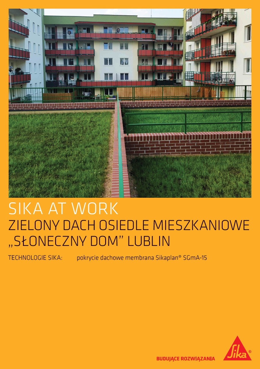 Zielony dach na osiedlu mieszkaniowym Lublin