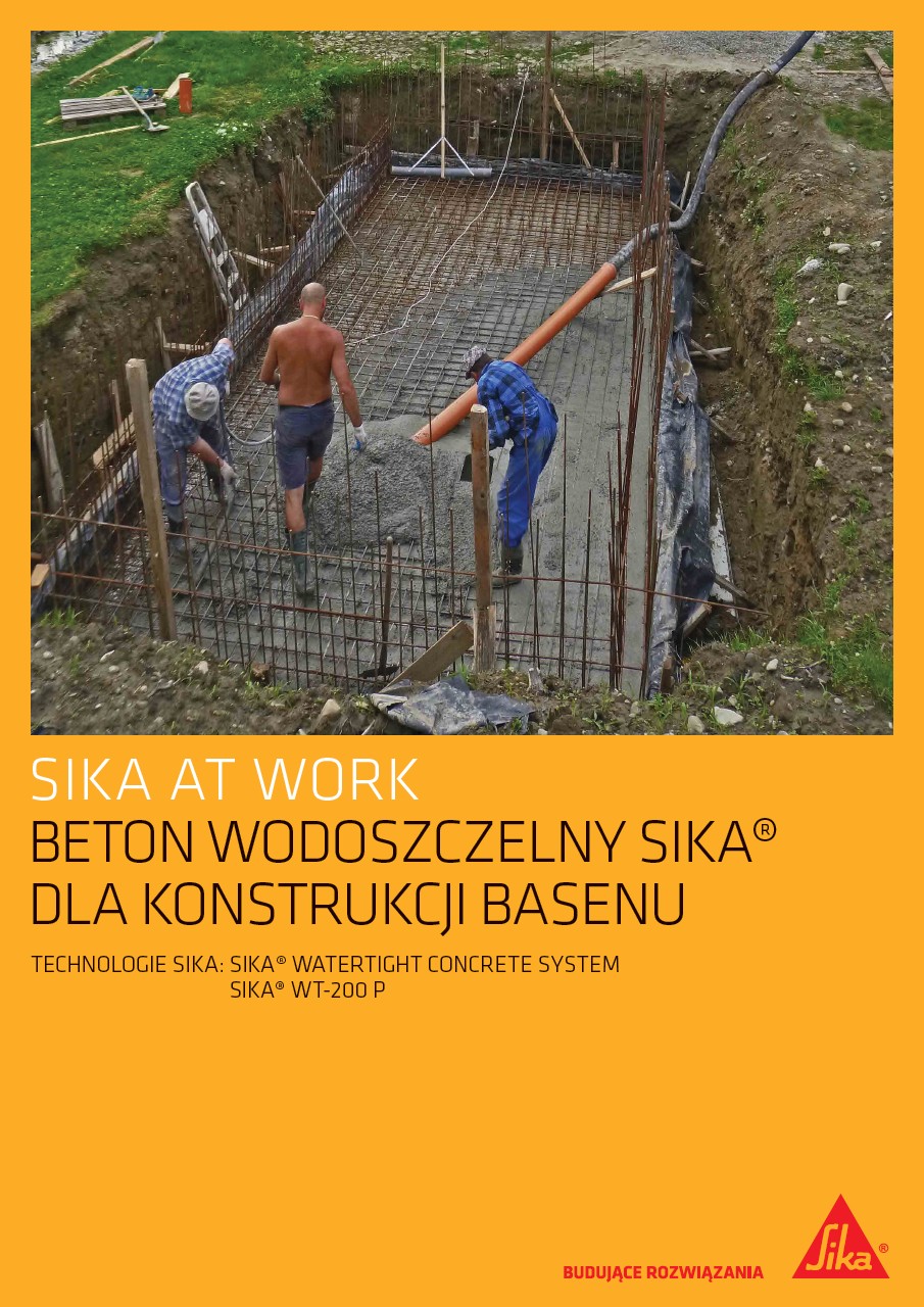 Basen w Podegrodziu - Beton wodoszczelny
