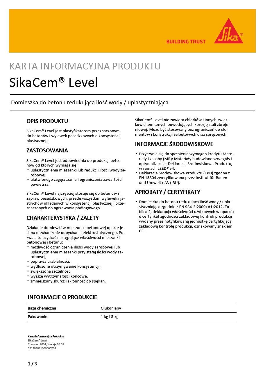 SikaCem® Level