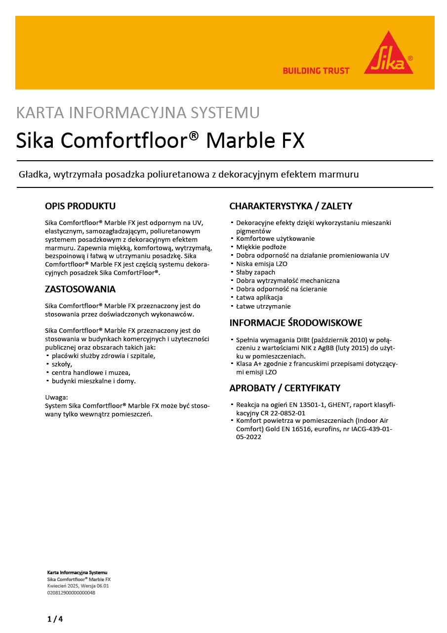 Sika Comfortfloor® Marble FX