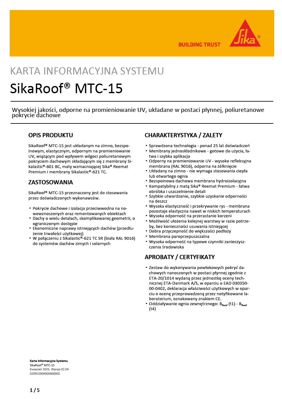 SikaRoof® MTC-15