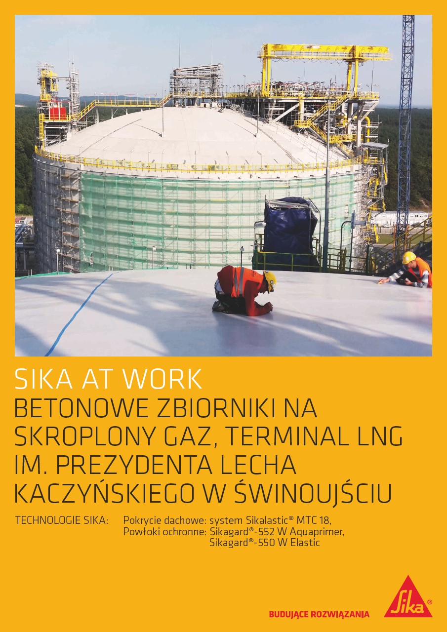 Gazoport LNG Świnoujście - dach i powłoki ochronne