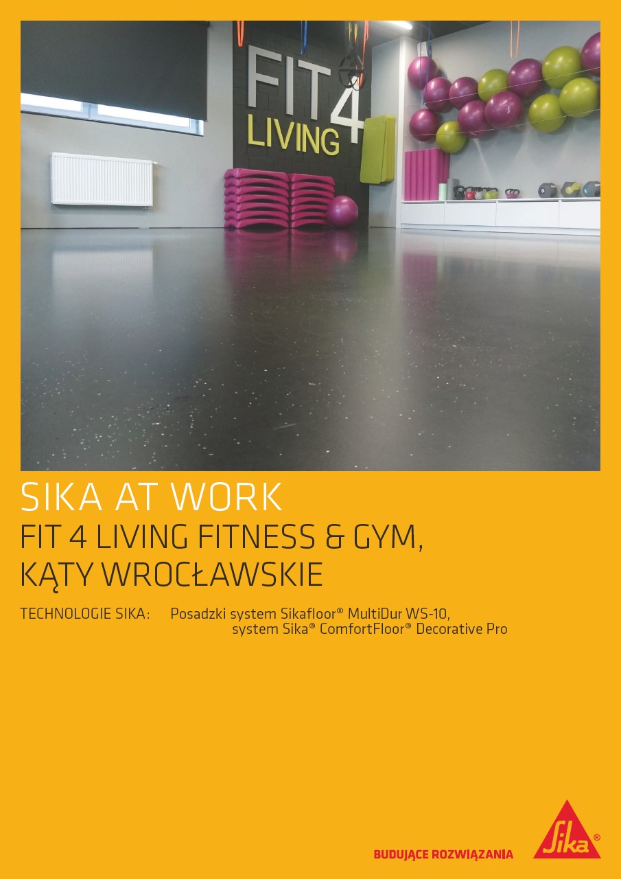 Posadzki w klubie Fit 4 Living Fitness & Gym, Kąty Wrocławskie