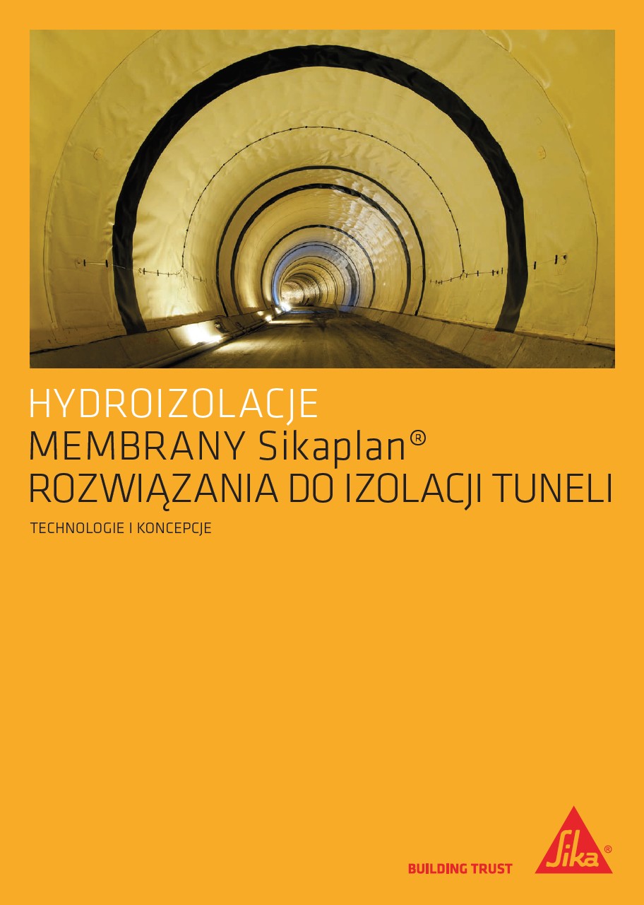 Hydroizolacje membrany Sikaplan - rozwiązania do izolacji tuneli