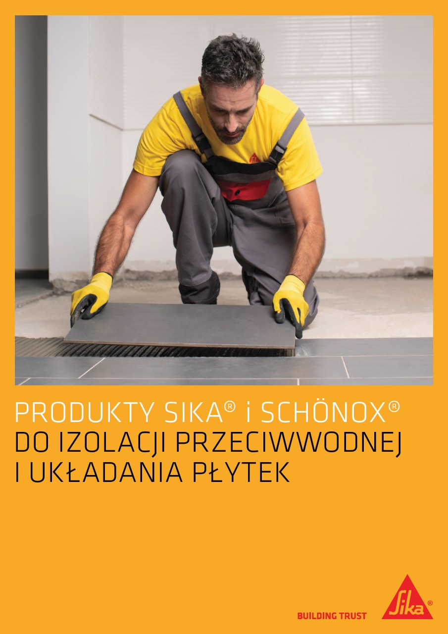 Produkty Sika do izolacji przeciwwodnej i układania płytek