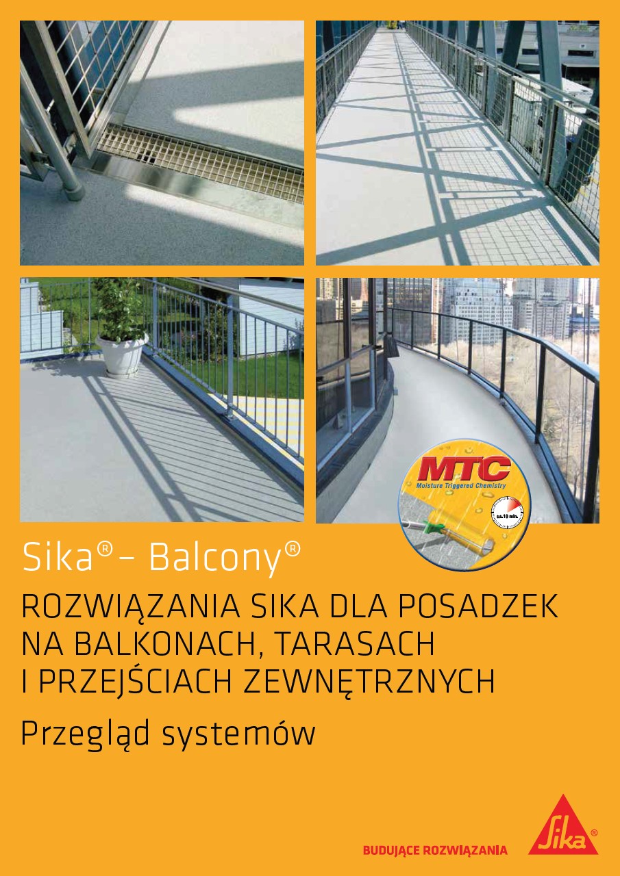Rozwiązania Sika dla posadzek balkonowych