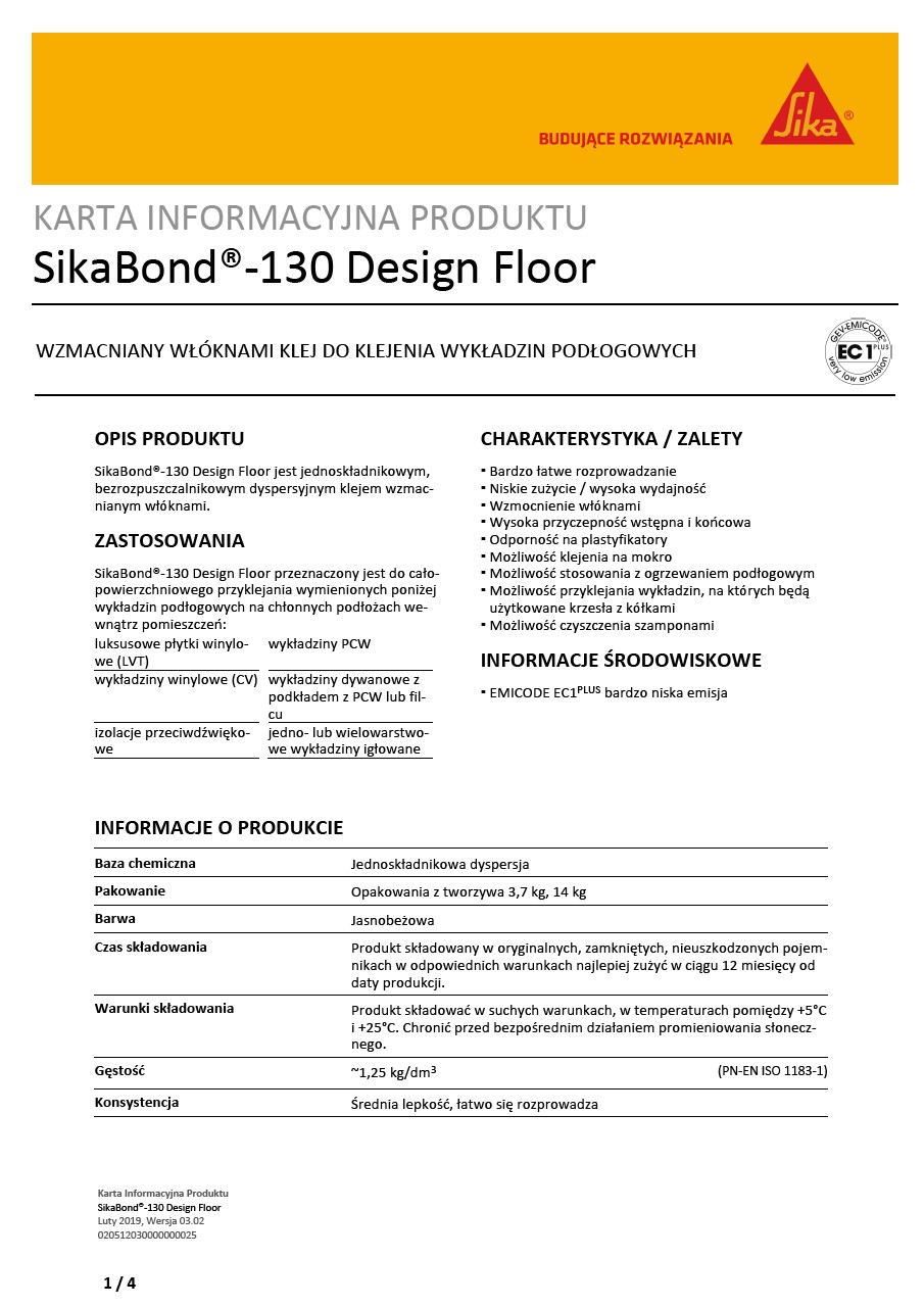 SikaBond®-130 Design Floor