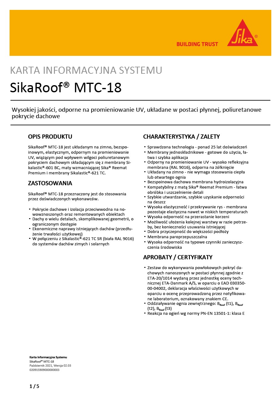 SikaRoof® MTC-18