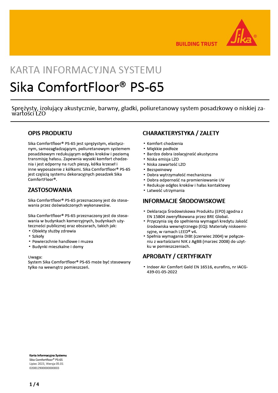 Sika Comfortfloor® PS-65