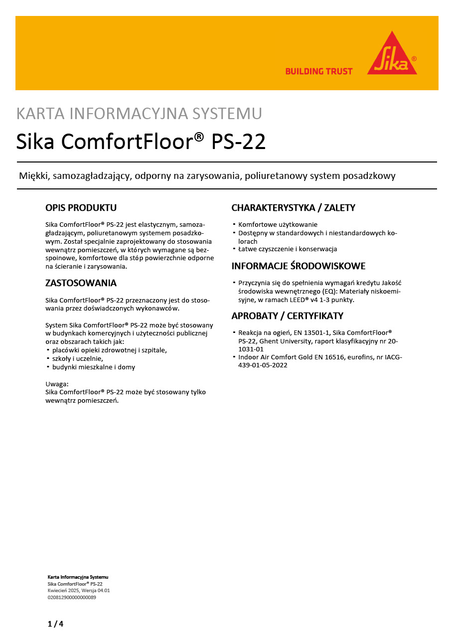 Sika ComfortFloor® PS-22