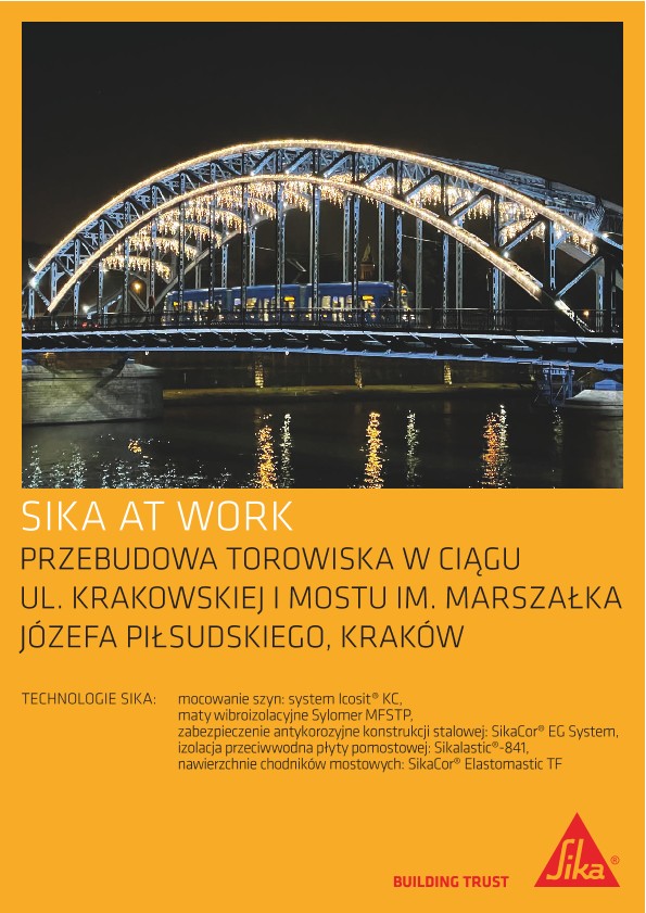 Przebudowa torowiska w ciągu ul. Krakowskiej i mostu im. Marszałka Józefa Piłsudskiego w Krakowie 