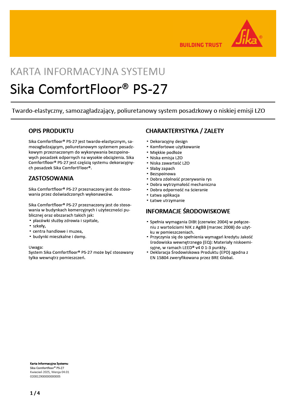 Sika Comfortfloor® PS-27