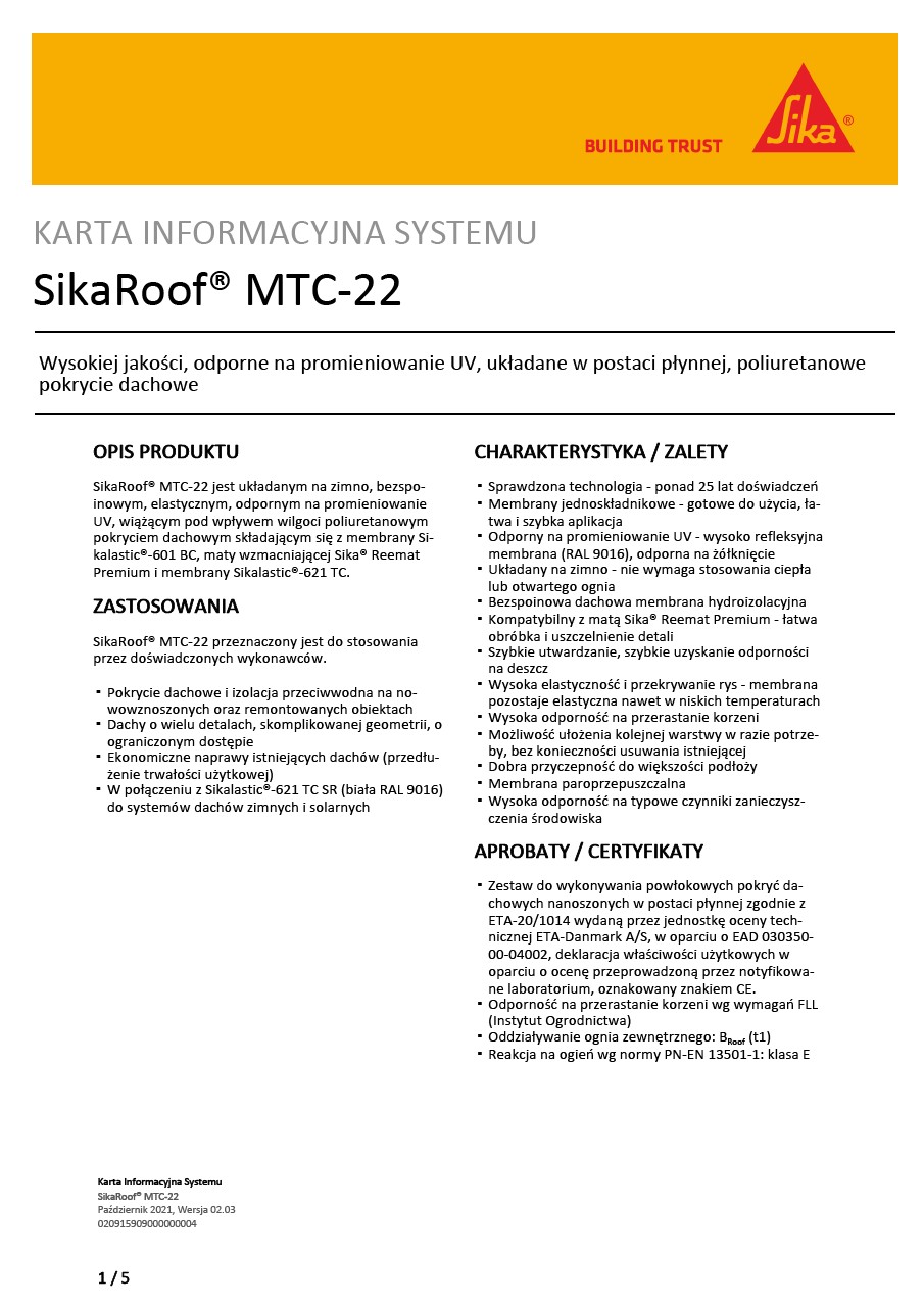 SikaRoof® MTC-22